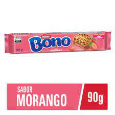 Biscoito Bono Recheado Sabor Morango - 90G