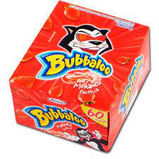 Bubbaloo Morango 300g - BUBBALOO - cx 60un