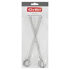 Espetos para churrasco INOX 35 cm- GRILO - Pack 4un