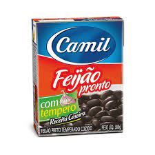 Feijao Preto Pronto, com tempero 380g - CAMIL