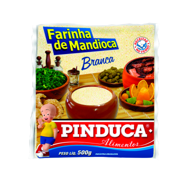 Farinha de Mandioca Branca 500g - PINDUCA