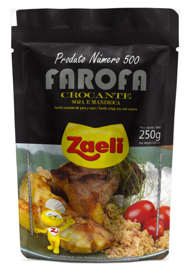 Farofa Crocante Soja e Mandioca 250g - ZAELI