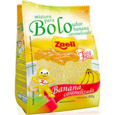 Mistura para Bolo Banana Caramelizada 450g - ZAELI