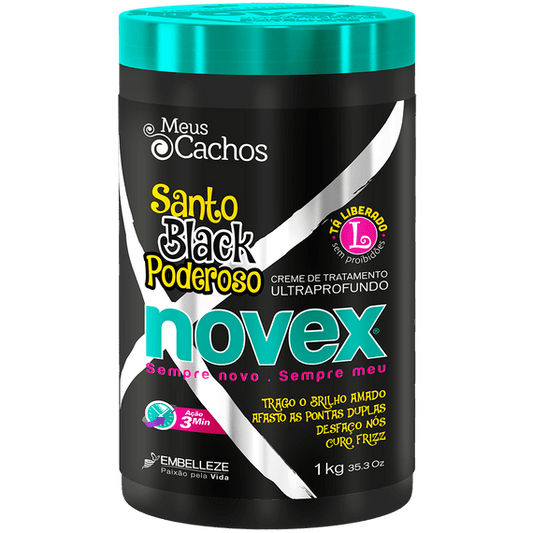 Santo Black Poderoso Máscara Ultraprofunda 1kg - NOVEX