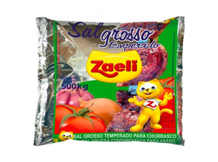 Sal grosso temperado 500g - ZAELI