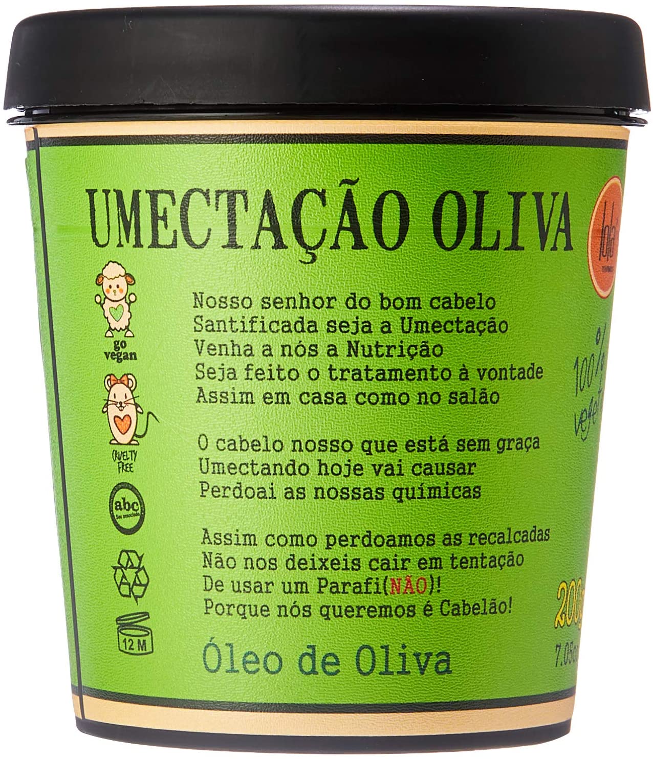 Umectação de Oliva 200g - LOLA COSMETICS