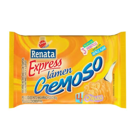 Produto Macarrão Instantâneo Lamén Quatro Queijos Renata 88g