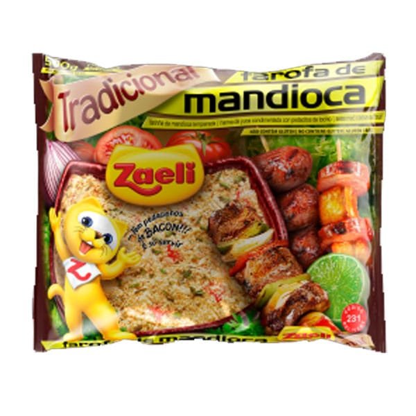 Farofa de Mandioca Tradicional Zaeli 500g