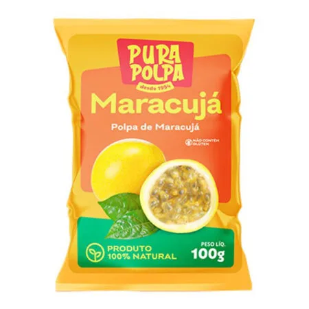 Produto Polpa de Fruta Maracujá Pura Polpa 100g