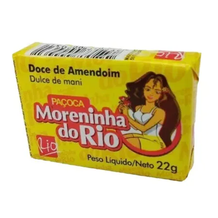 Produto Paçoca Retangular Moreninha do Rio 20g