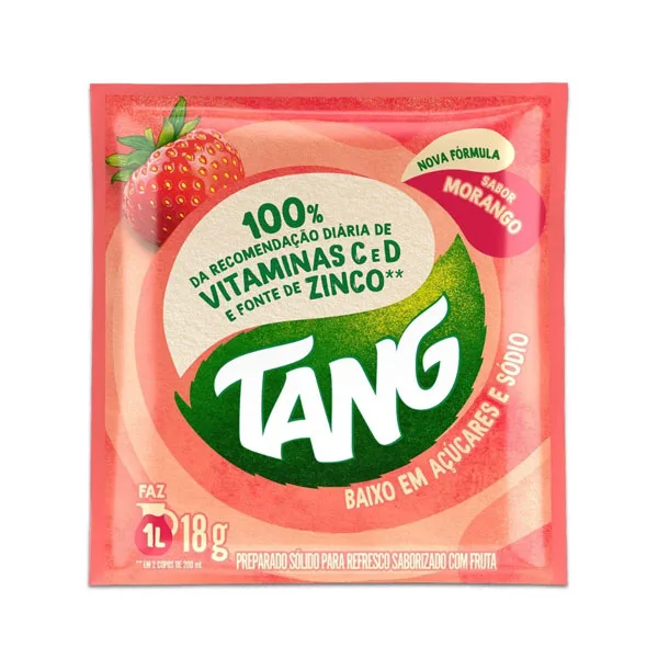 Produto Refresco em Pó Tang Morango 18g