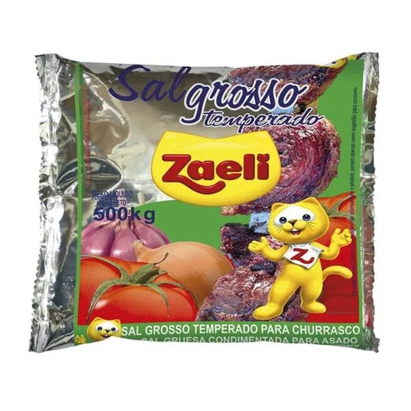 Produto Sal Grosso Zaeli Temperado 500g