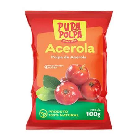 Produto Polpa de Fruta Acerola Pura Polpa 100g