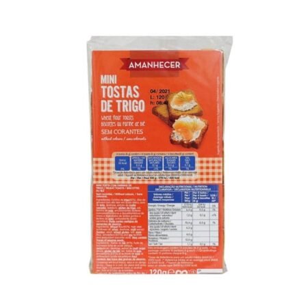 Produto Mini Torrada Amanhecer120g