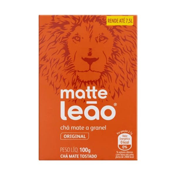 Produto Chá Natural Matte Leão Caixa 100g