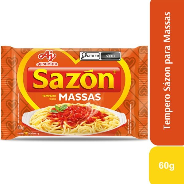 Produto Tempero Sazón para Massas 60g