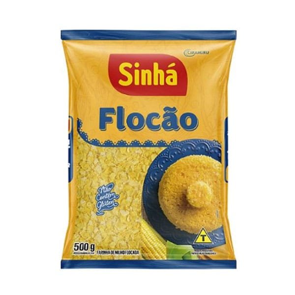 Produto Farinha de Milho Flocão Sinhá 500g