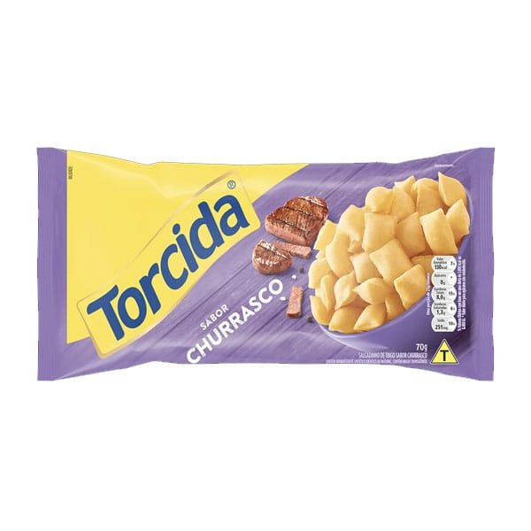 Produto Salgadinho Sabor Churrasco Torcida 70g
