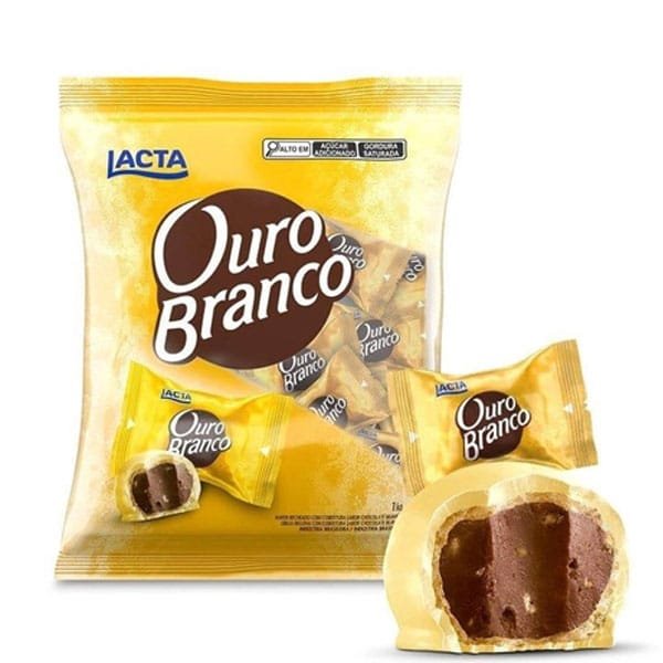 Produto Bombom Ouro Branco Lacta 1kg Pacote