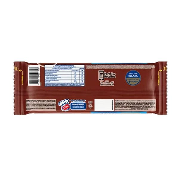 Produto Biscoito Wafer Chocolate Renata Pacote 115g