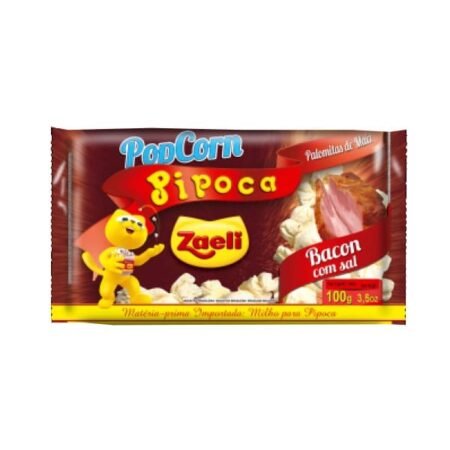 Produto Pipoca Micro-ondas Sabor Bacon Zaeli 100g