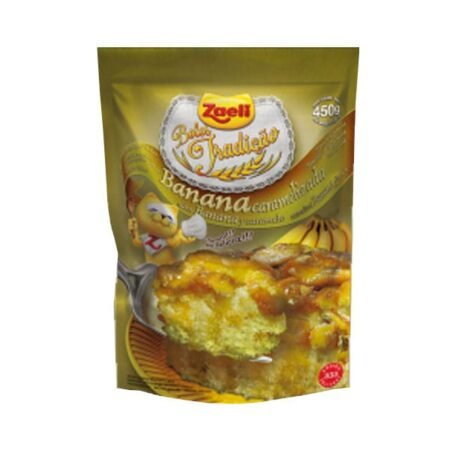 Produto Mistura Bolo Banana Caramelizada Zaeli 450g