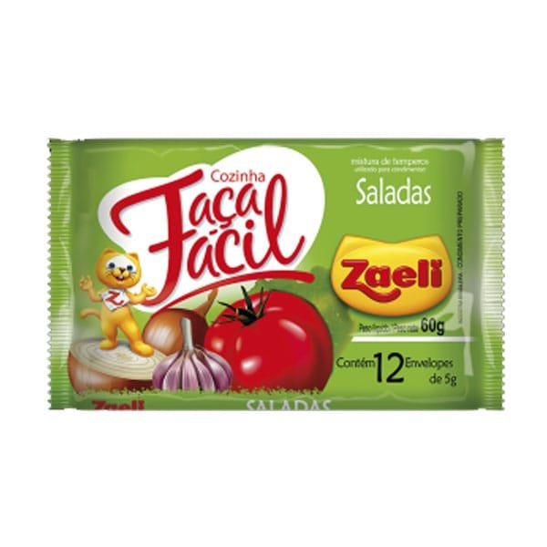 Produto Tempero Faça Fácil Saladas Zaeli 36g