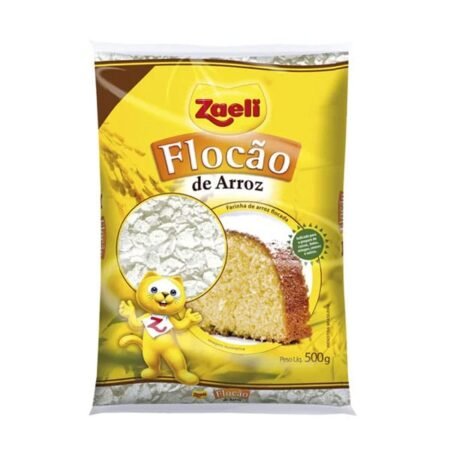 Produto Farinha de Arroz Flocão Zaeli 500g