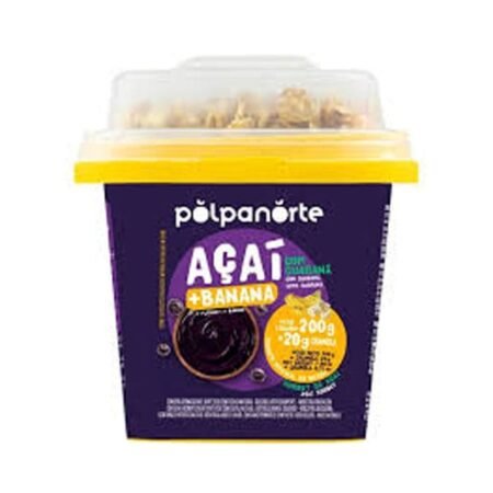 Produto Açaí com Granola e Banana Pote Polpanorte 220g