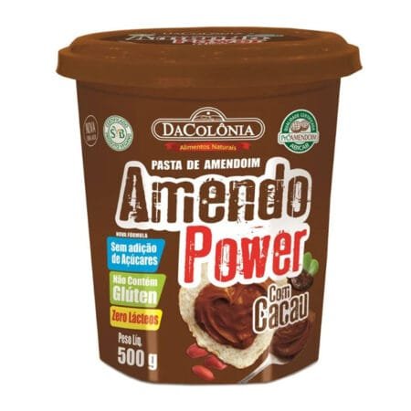 Pasta de Amendoim Amendo Power Cacau 500g