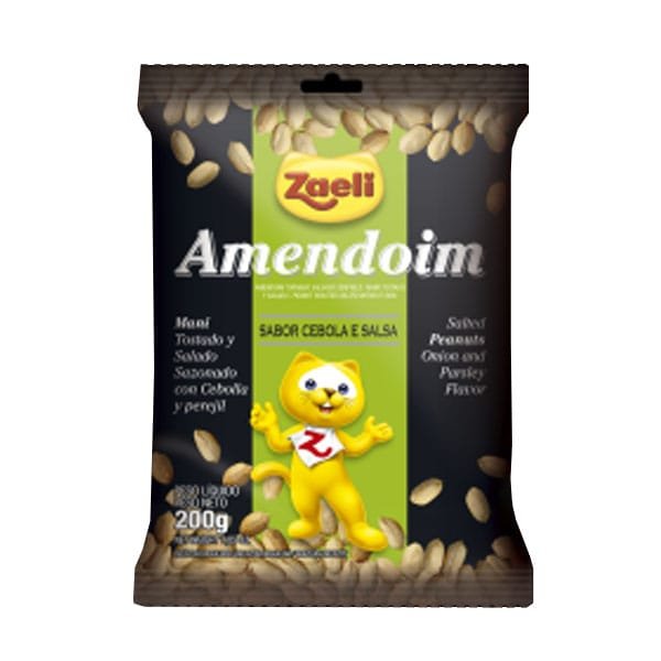 Amendoim Sem Pele Salgado Zaeli 200g