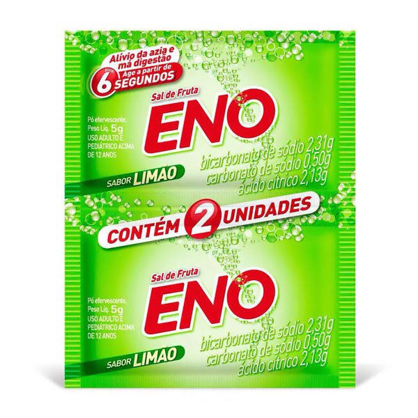 Sal de Frutas Eno Limão 5g com 2unidades