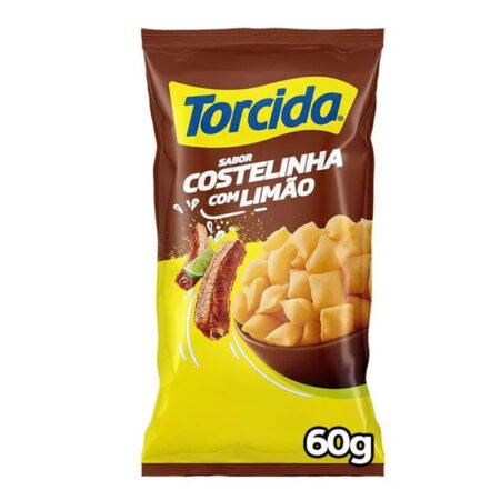 Salgadinho de Trigo Sabor Costelinha com Limão Torcida Lucky 60g